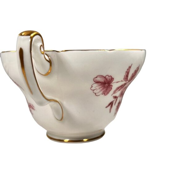 Peony EB 1850 Foley Tea Cup & Saucer Gold Trimmed Vtg Bone China England Floral - Picture 12 of 16